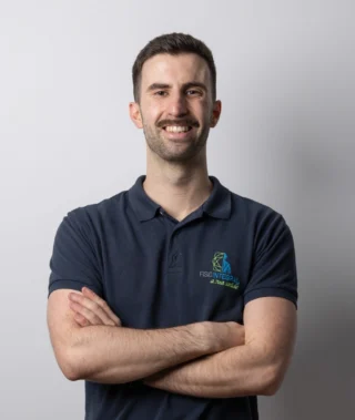 Pedro Nogueira, fisioterapeuta na Fisiointegral em Gaia com experiência em dor musculoesquelética e reabilitação.